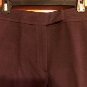 Burgundy wool dress pants